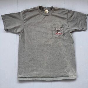 Gray Big Buck Men's T-Shirt with Pocket